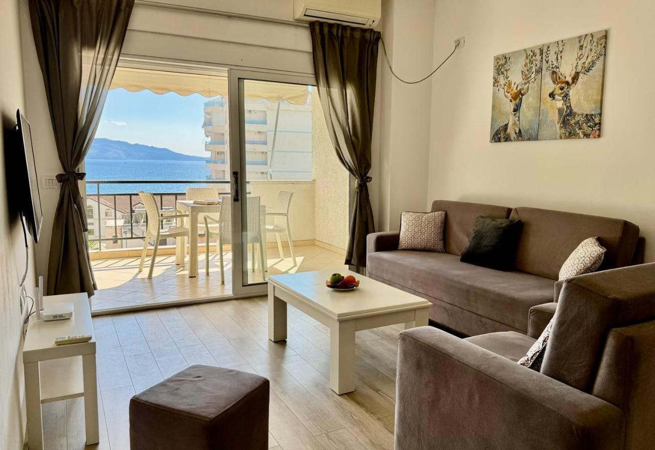 Morina Sea View Apartment Sarande Bagian luar foto