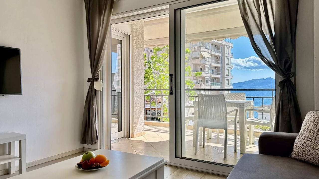 Morina Sea View Apartment Sarande Bagian luar foto